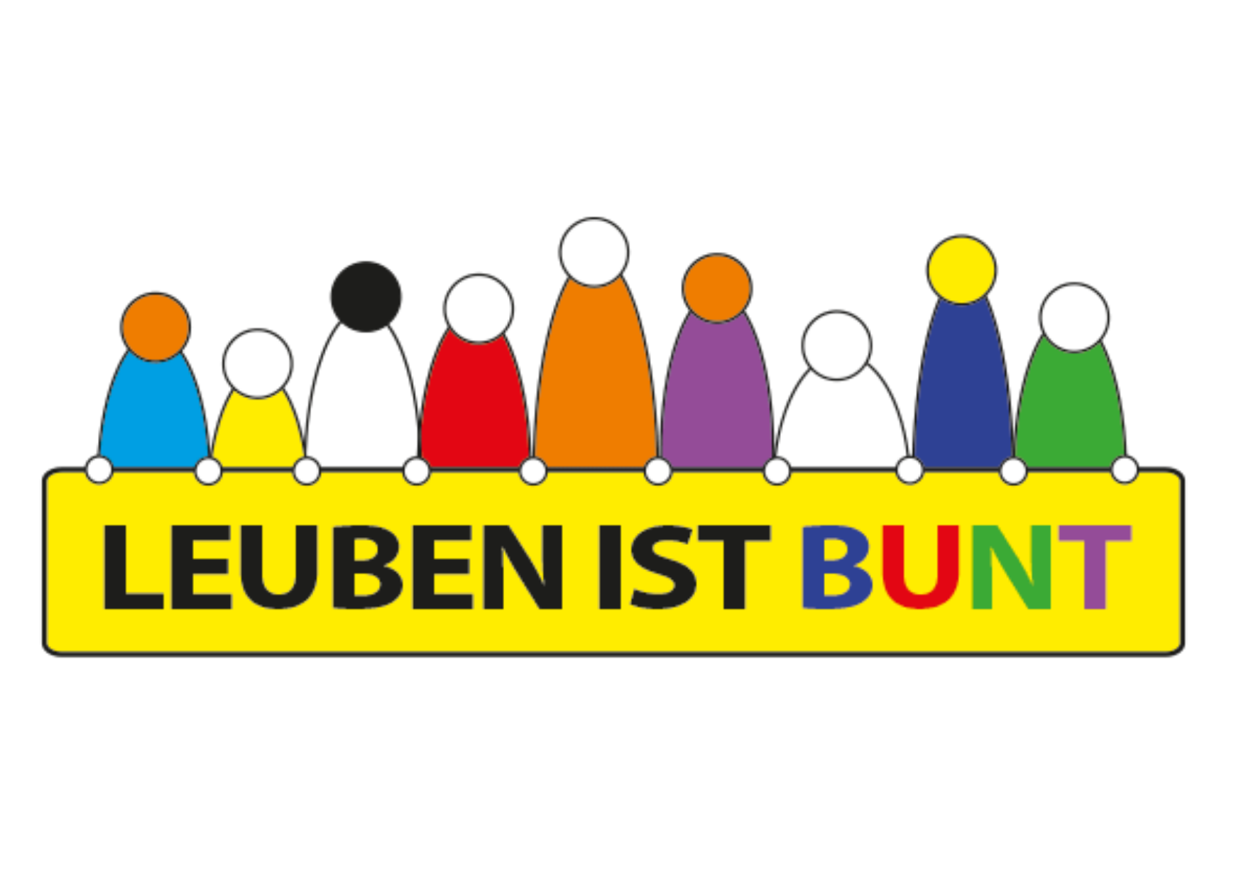 Logo vom Verein "Leuben ist bunt"